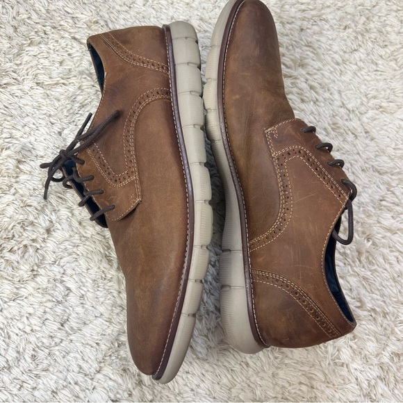 Johnston & Murphy Mens Holden Plain Toe Leather  Shoes size 12M - Picture 2 of 9